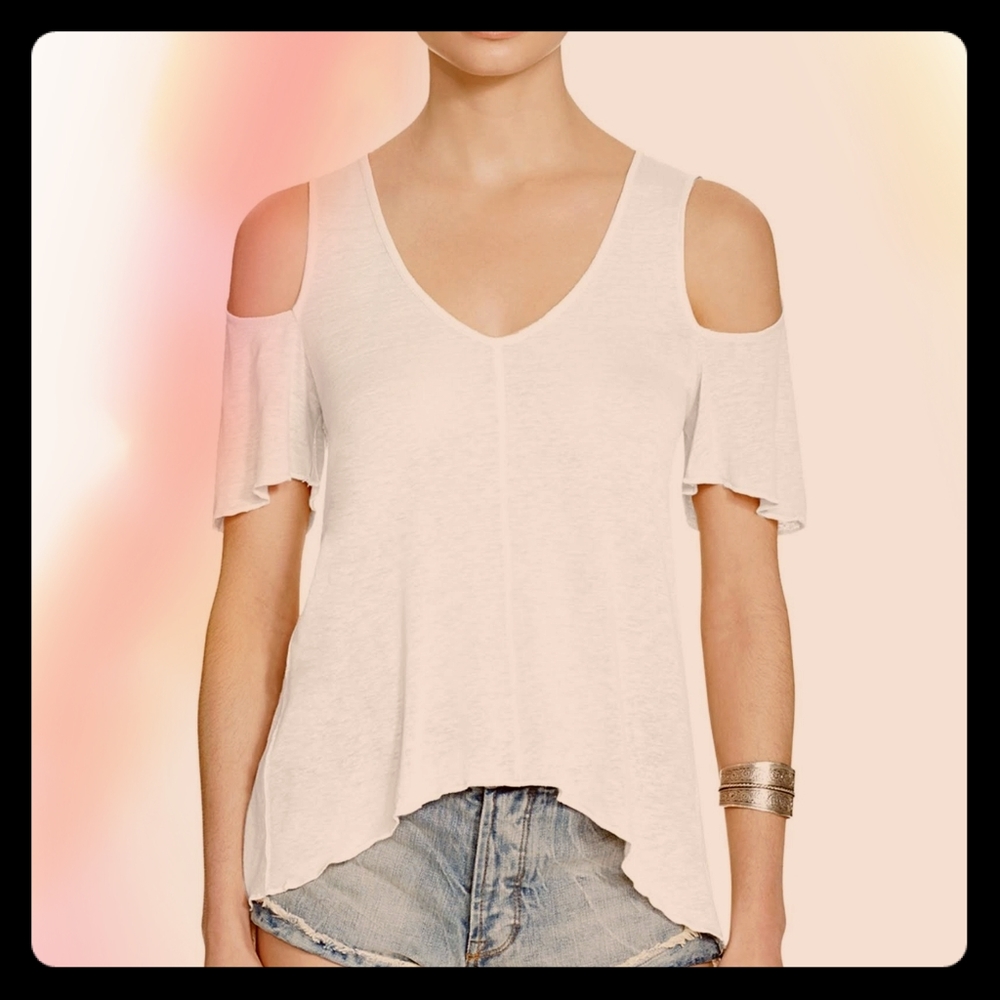 NWT Free People Bittersweet Cold Shoulder Tee